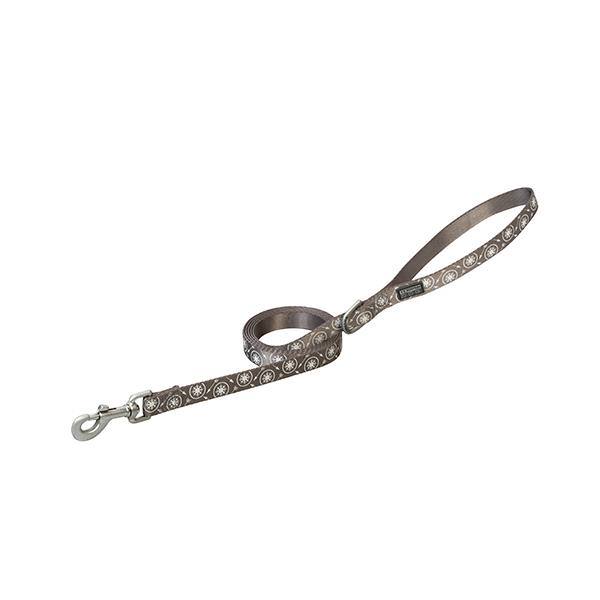 Premium Patterned Leash, ¾" x 4', Gray Compass