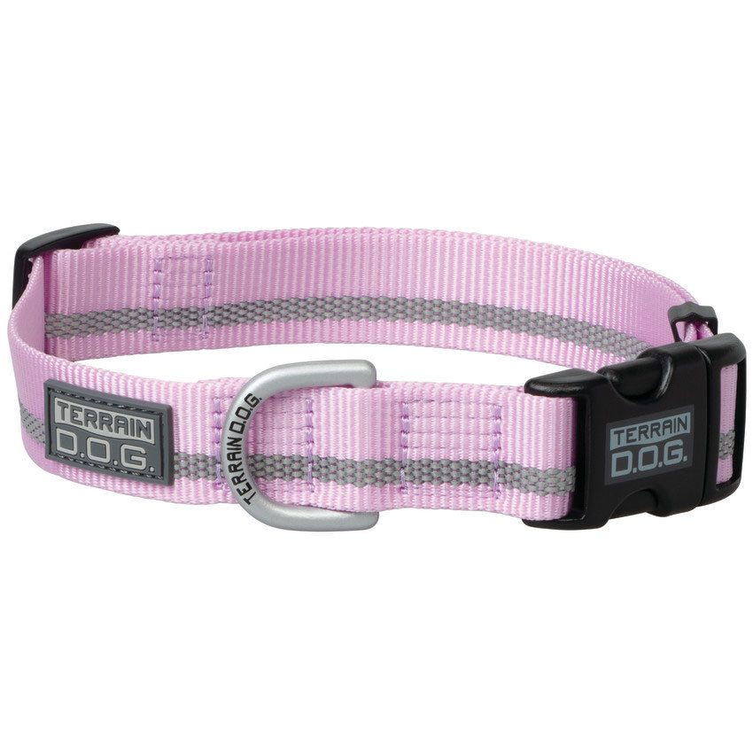 Reflective Snap-N-Go Adjustable Nylon Dog Collar, Large, Lavender