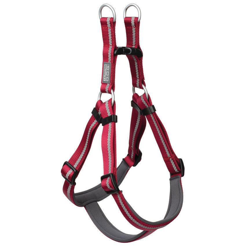 Reflective Neoprene Lined Harness, Large, Claret