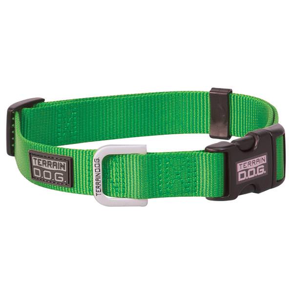 Nylon Adjustable Snap-N-Go Dog Collar, Large, Green