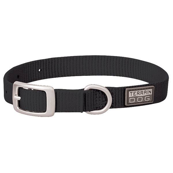 Nylon Single-Ply Dog Collar, Black, 5/8" x 11"