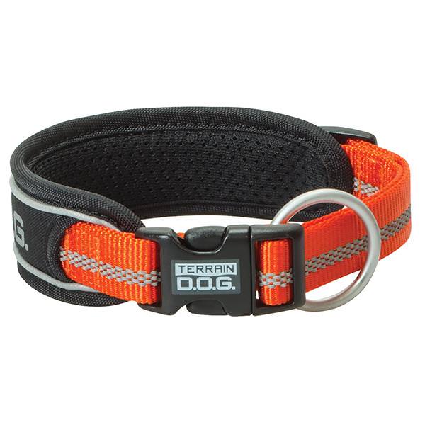 Padded Reflective Snap-N-Go Adjustable Collar, Medium, Orange