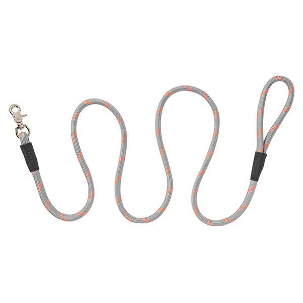 Rope Leash, 1/2 " x 4', Gray/Orange