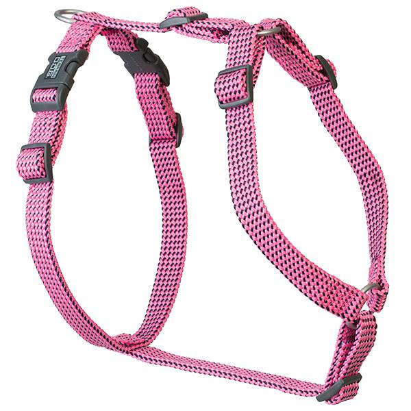 Elevation Dog Harness, Pink/Navy