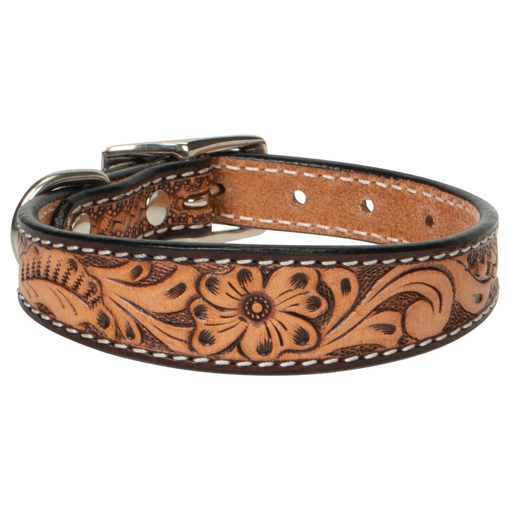 Western Wear Fancy Western Dog Collars Leather Dog Collar Pink