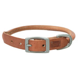 Harness Leather Rolled Dog Collar