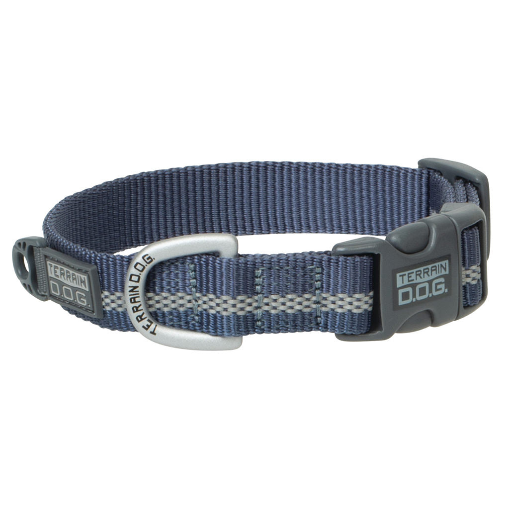 2-Tone Reflective Snap-N-Go Adjustable Nylon Dog Collar – Terrain Dog