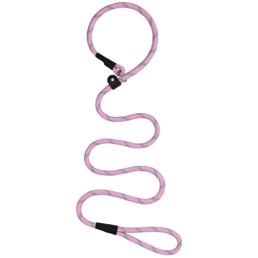 Rope Slip Lead, 1/2" x 6', Lavender/Dark Gray