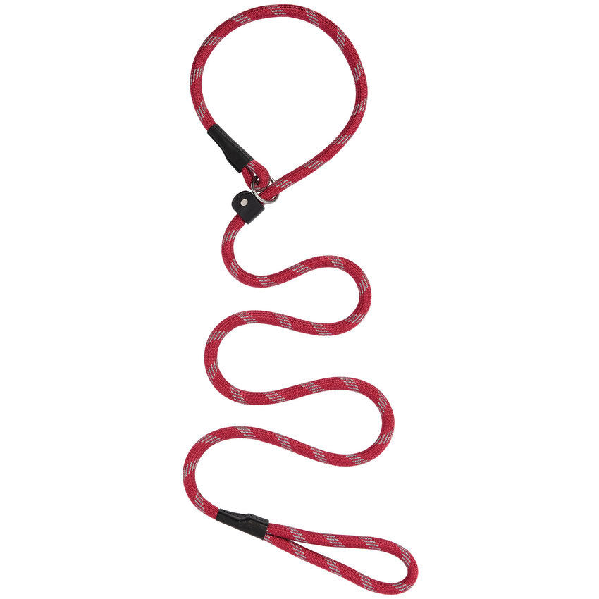 Rope Slip Lead, 1/2" x 6', Claret/Dark Gray