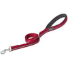 Reflective Neoprene Lined Leash, 1" x 6', Claret