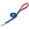 Reflective Neoprene Lined Dog Leash, Dark Blue, 3/4" x 6'