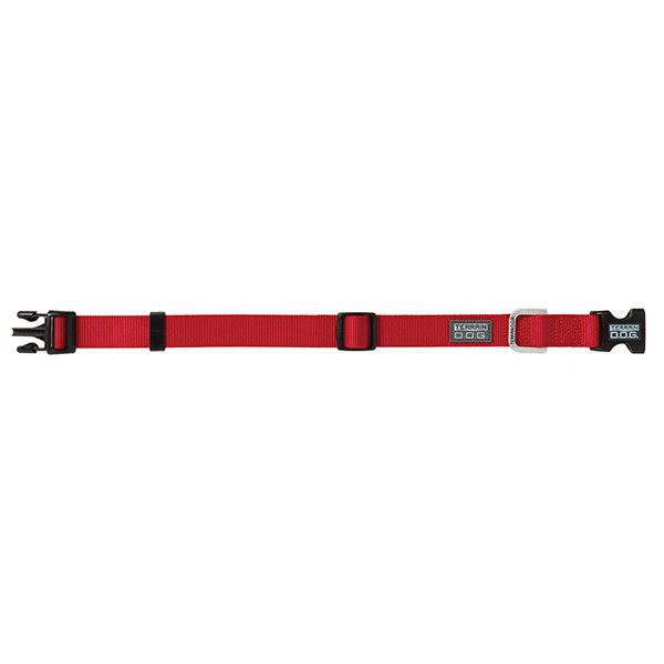 Nylon Adjustable Snap-N-Go Dog Collar, Small, Red