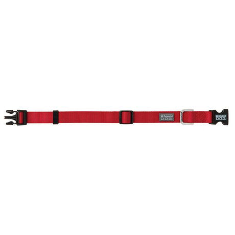 Nylon Adjustable Snap-N-Go Dog Collar, Large, Red