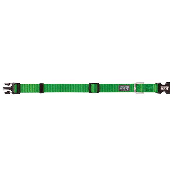 Nylon Adjustable Snap-N-Go Dog Collar, Medium, Green