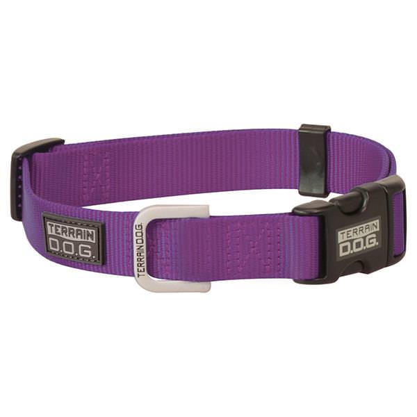 Nylon Adjustable Snap-N-Go Dog Collar, Medium, Purple