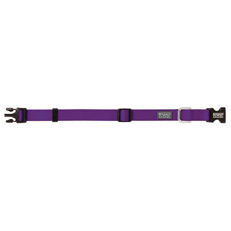Nylon Adjustable Snap-N-Go Dog Collar, Large, Purple
