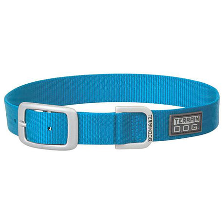 Nylon Single-Ply Dog Collar, Blue, 3/4" x 17"
