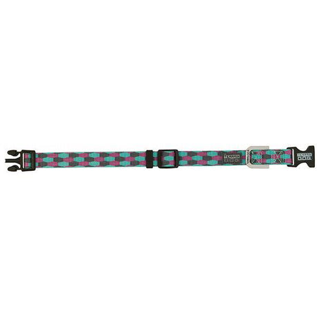 Patterned Snap-N-Go Adjustable Dog Collar, Small, Honeycomb
