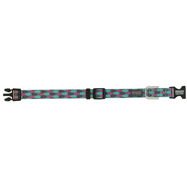 Patterned Snap-N-Go Adjustable Dog Collar, Small, Honeycomb