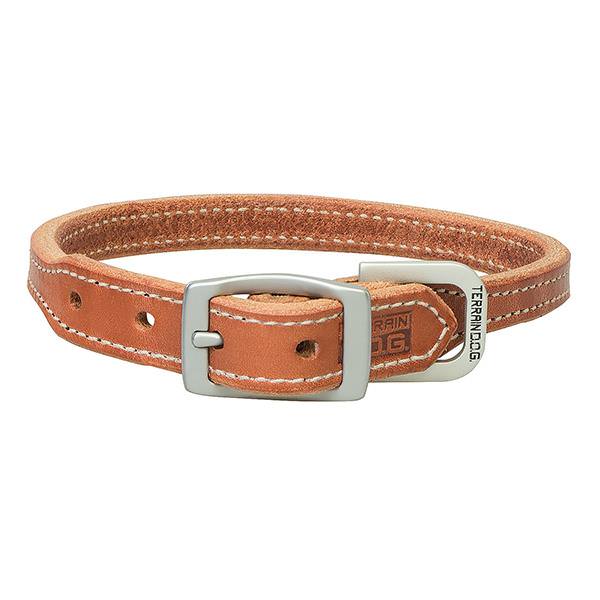 Buttered Harness Leather Hybrid Dog Collar Terrain D.O.G