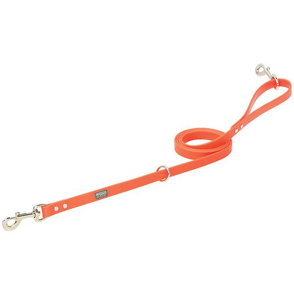 X-Treme Adventure Hunting Dog Leash, 3/4" x 6', Blaze Orange