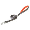 Reflective Dog Leash, Dark Gray/Orange, 3/4" x 6'