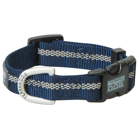 Reflective Snap-N-Go Adjustable Collar, Navy, Small