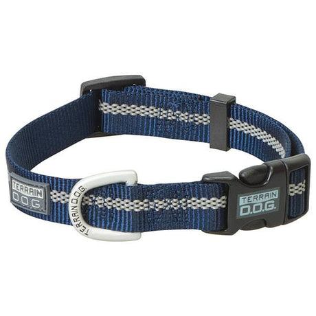 Reflective Snap-N-Go Adjustable Collar, Navy, Medium