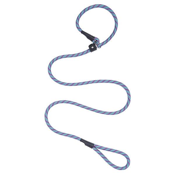 Rope Slip Lead, Gray/Purple/Teal, 4'