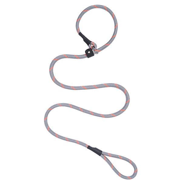 Rope Slip Lead, Gray/Orange, 6'