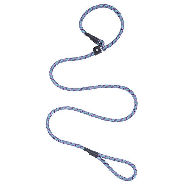 Rope Slip Lead, Gray/Purple/Teal, 6'