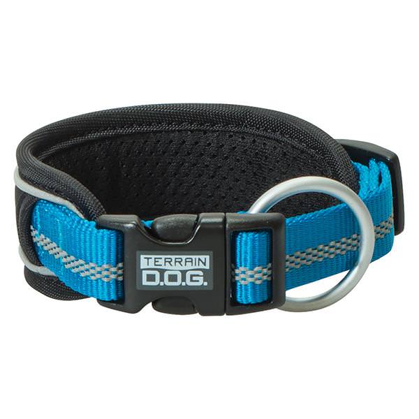 Padded Reflective Snap-N-Go Adjustable Collar, Small, Blue