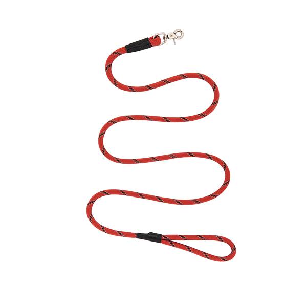 Rope Leash, 1/2" x 6', Canyon Red
