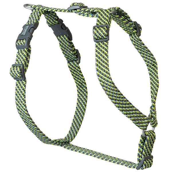 Elevation Dog Harness, Lime/Blue/Olive/Gray