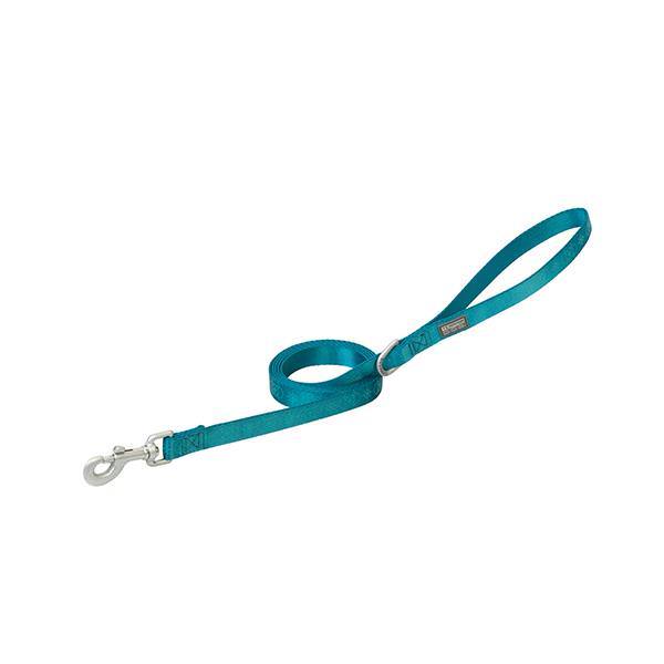 Premium Patterned Leash, ¾" x 4', Blue Spiral