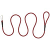 Bamboo Leash, Red/Gray, 4'